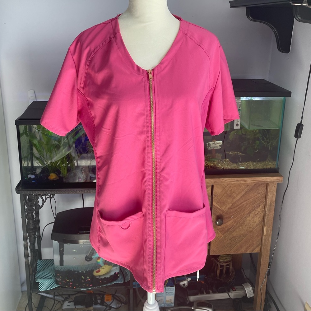 SOLD- Short Sleeve Scrub Jacket